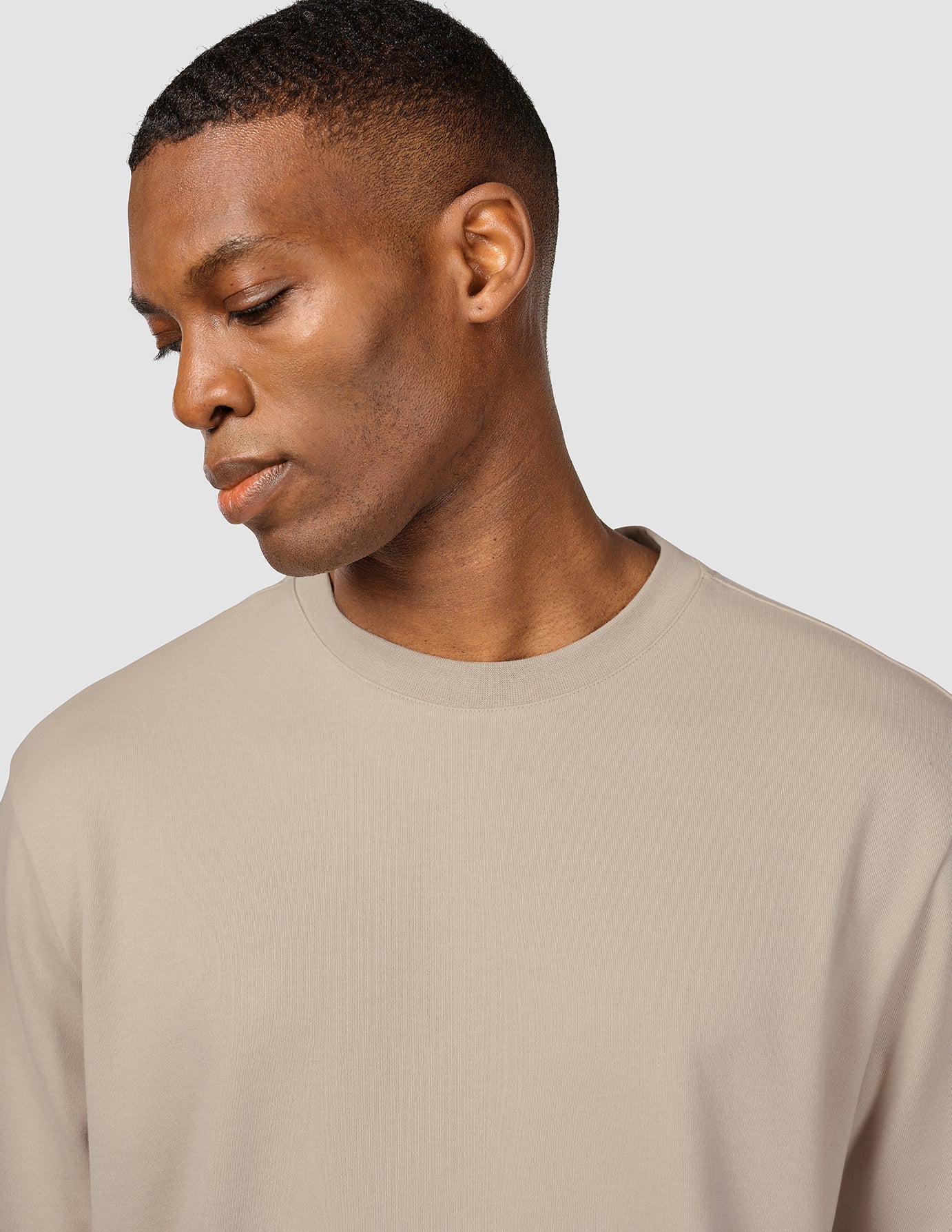 Heavy Box Fit T-shirt Stone Beige